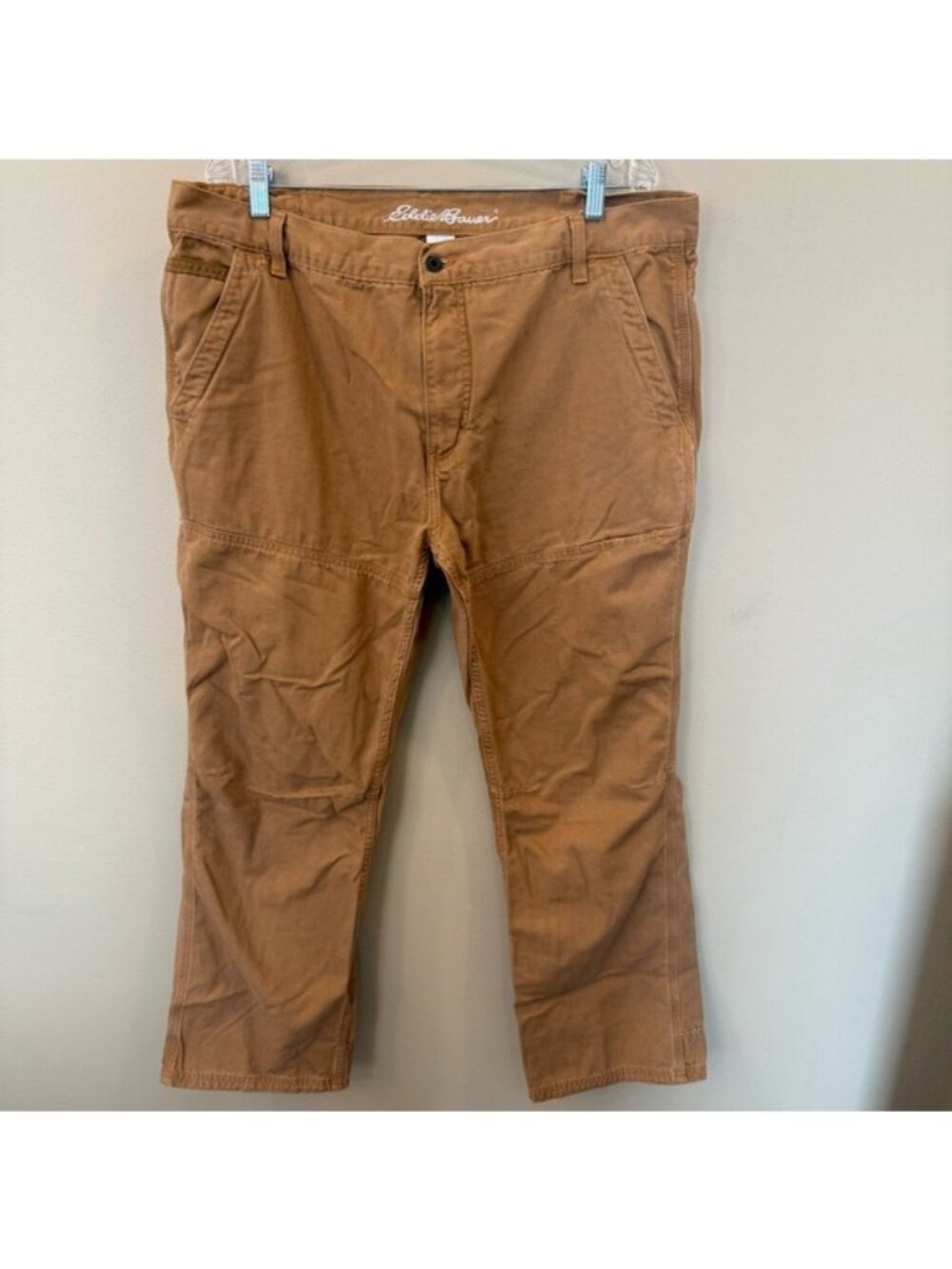 Eddie Bauer Straight Fit Pants Men’s 40x30 Brown 100% Cotton Utility Workwear